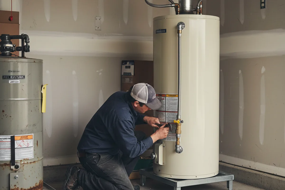 Water heater and shutoff valve replacement in Wheelwright